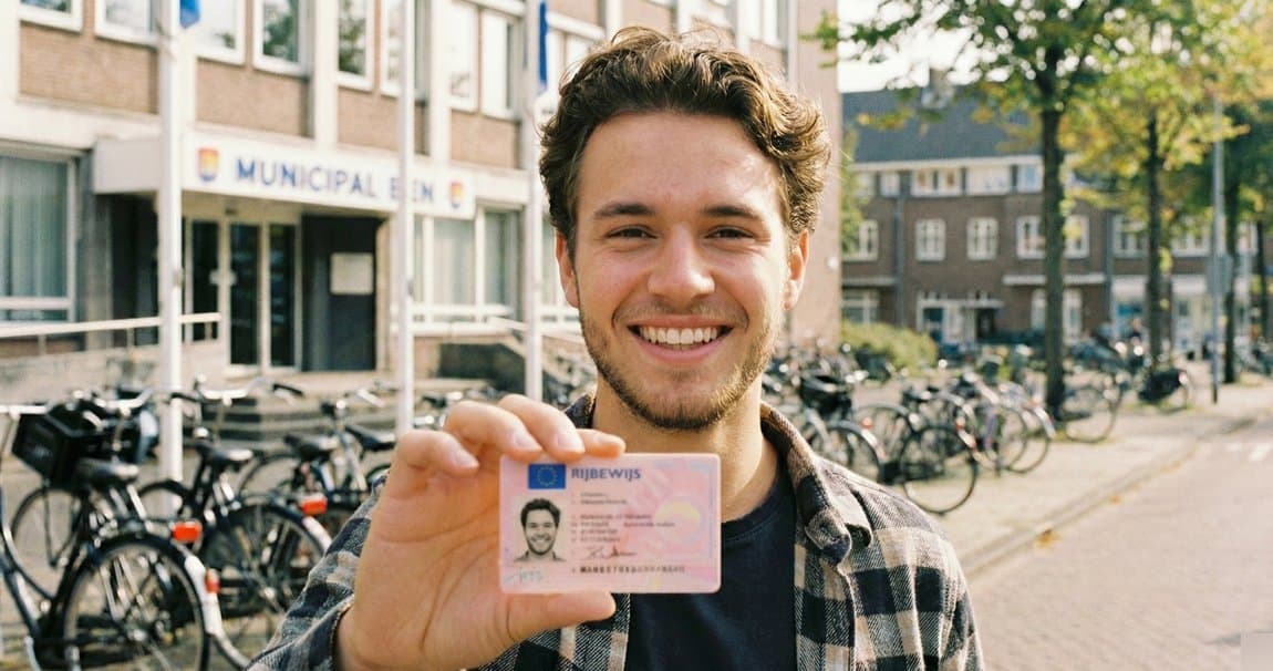 Man die net zijn rijbewijs heeft gehaald