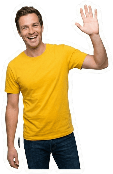 Rijloket mascotte zwaait je welkom