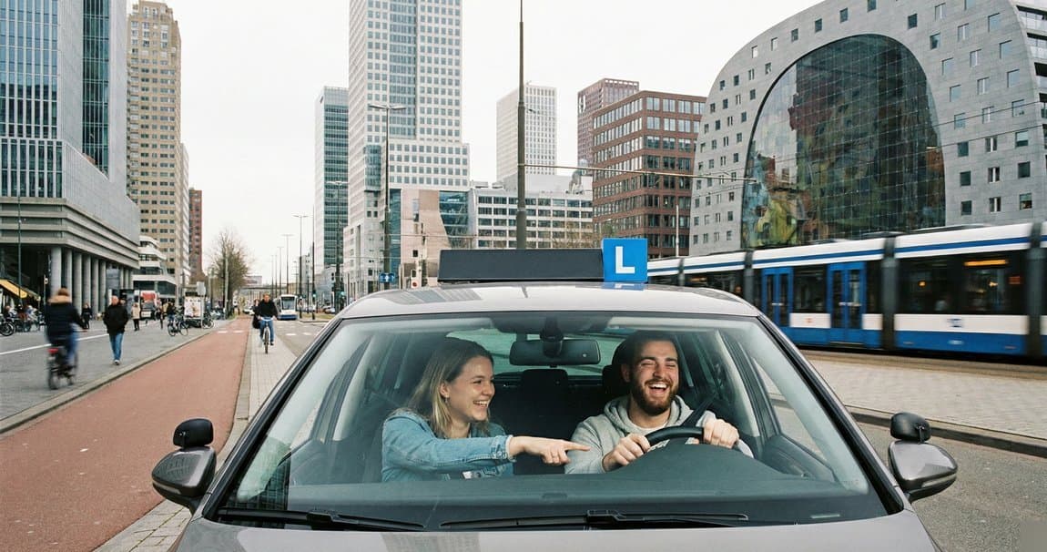 Lesauto in Rotterdam