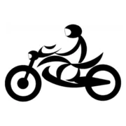 Logo van Damen motor-rijopleidingen in Oude-tonge