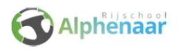 Logo van Rijschool Alphenaar in IJmuiden