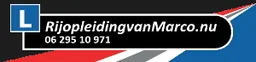 Logo van Rijopleidingvanmarco.nu in Nieuwkoop