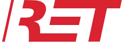 Logo van Rotterdamse Electrische Tram N.V., afgekort R.E.T. N.V. in Rotterdam