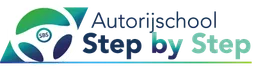 Logo van rijschool step by step in Rotterdam