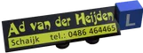 Logo van Van der Heijden's autorijschool in Schaijk